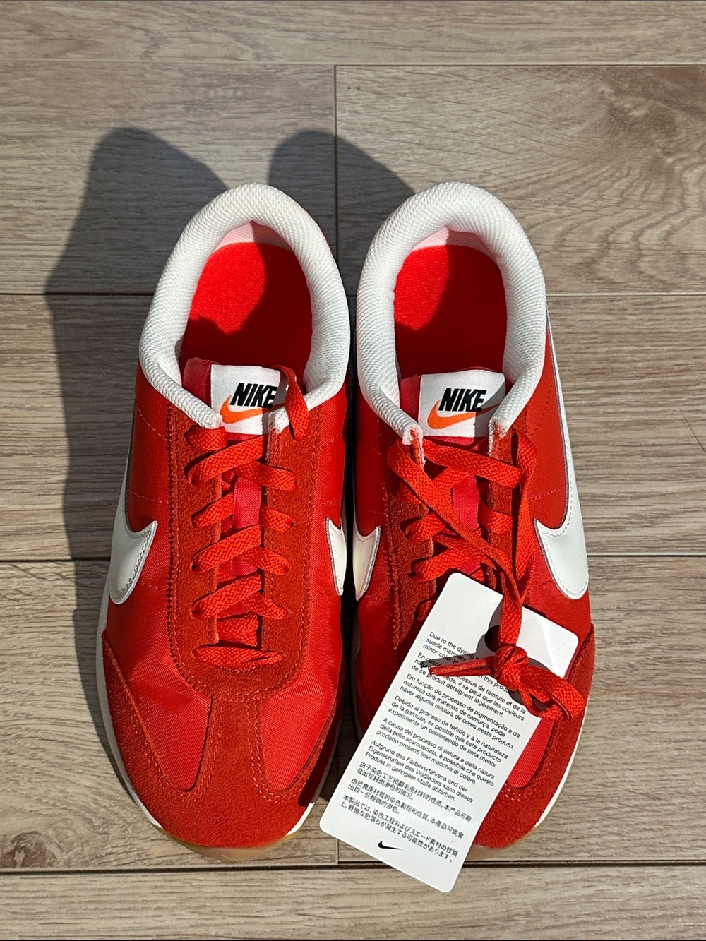 Nike Red, White & Baby Blue Retro Low-Top Sneakers